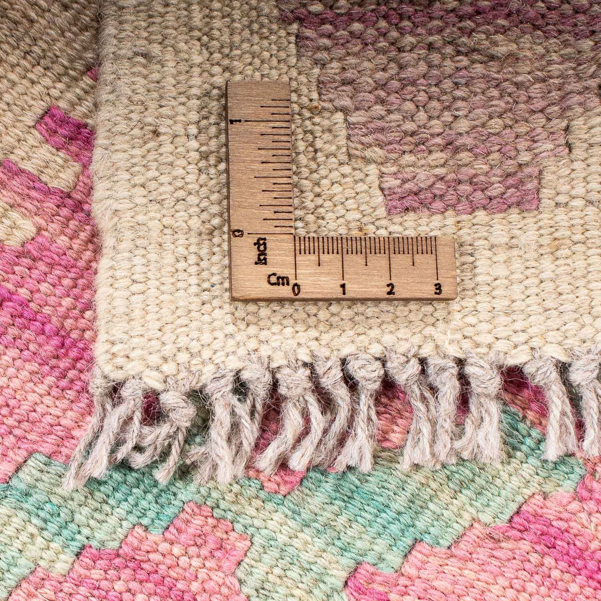 Kelim Rug - Splash - 175 x 130 cm - rose