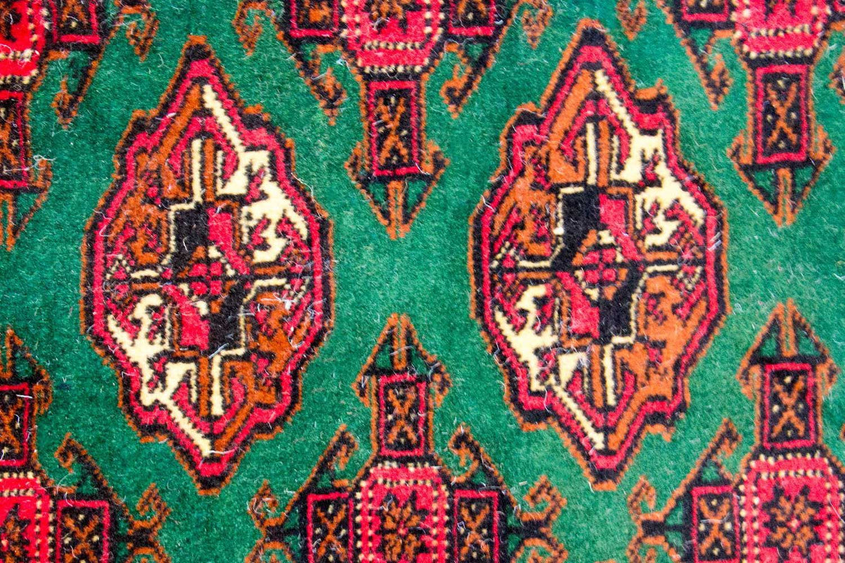 Turkaman Rug - 143 x 102 cm - green