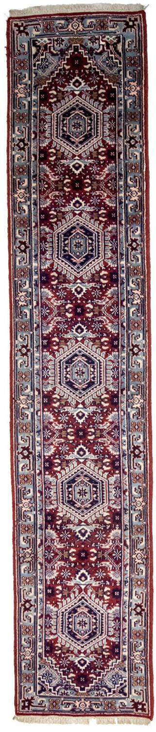 Runner Oriental Rug - 343 x 69 cm - red