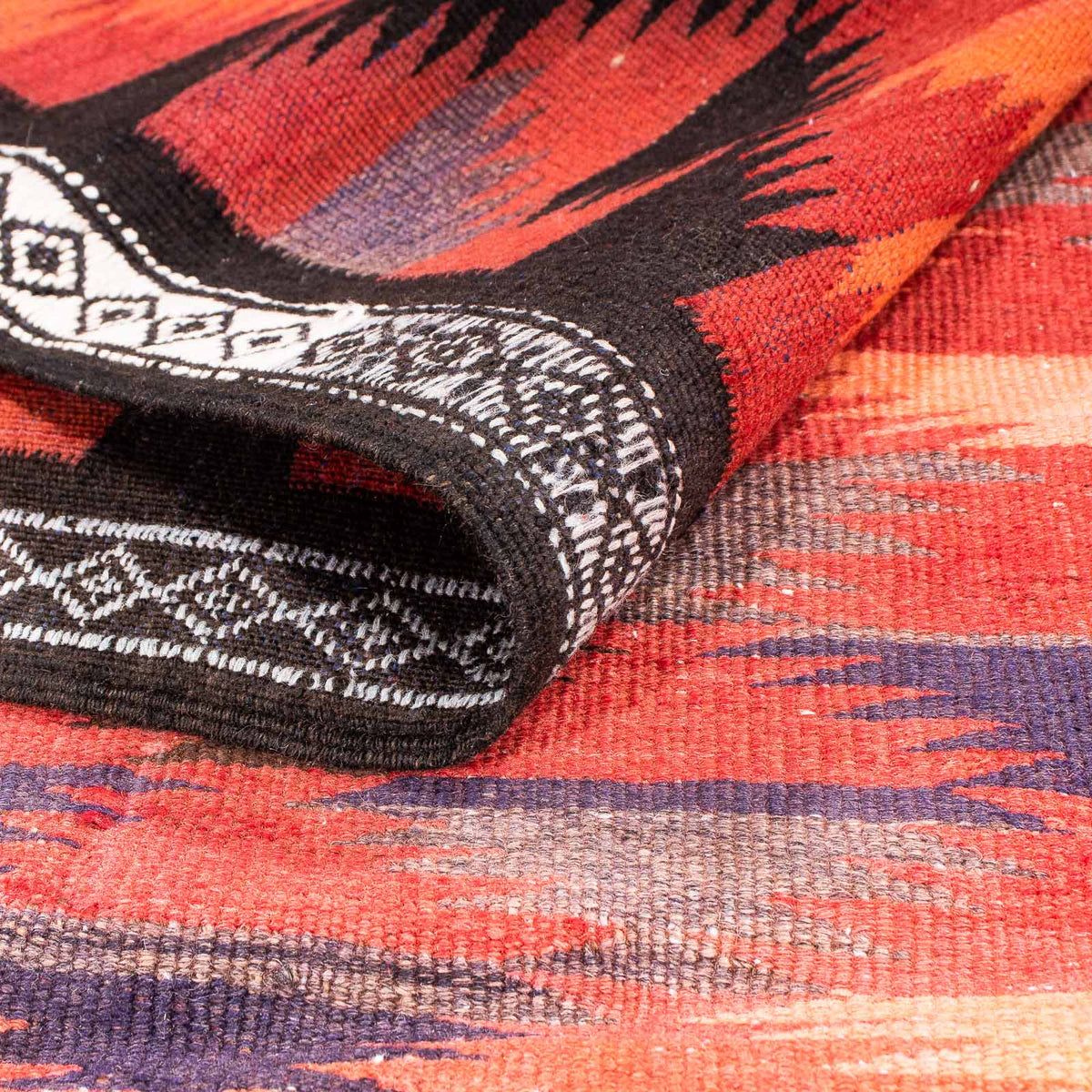 Runner Kelim Rug - Old - 365 x 148 cm - multicolored