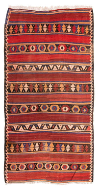 Kelim Rug - Old - 265 x 141 cm - multicolored