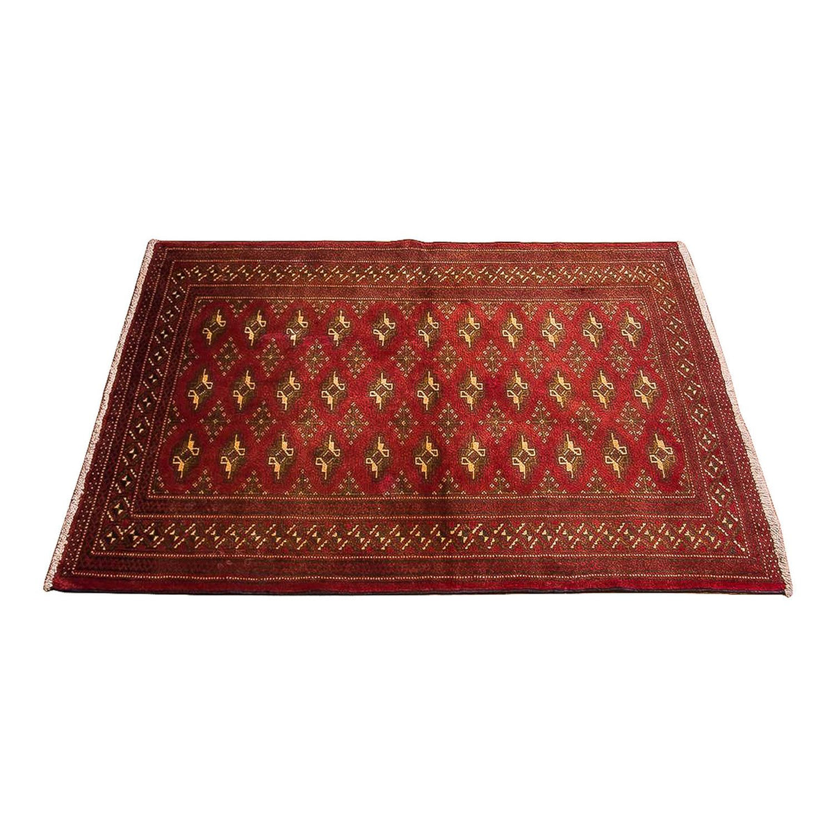 Turkaman Rug - 123 x 95 cm - red