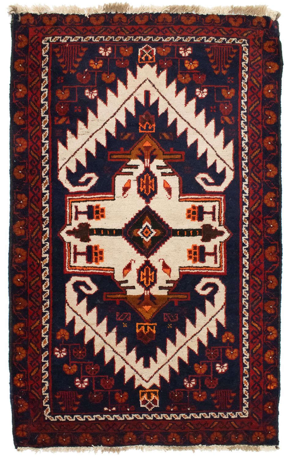 Belutsch Rug - 132 x 84 cm - blue
