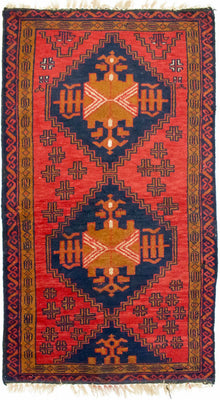 Belutsch Rug - 129 x 74 cm - red