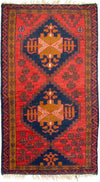 Belutsch Rug 74x129cm - Oriental Rug - Rectangle / Red / 74 x 129 cm Rectangle