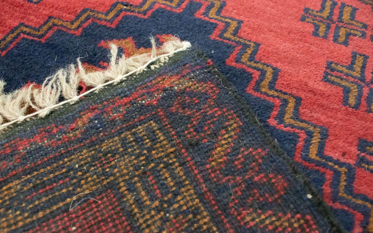 Belutsch Rug - 129 x 74 cm - red