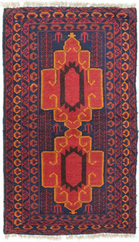 Belutsch Rug - 138 x 78 cm - blue