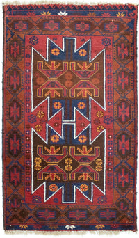 Belutsch Rug - 133 x 79 cm - red