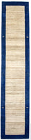 Runner Gabbeh Rug - Loribaft Perser - 440 x 90 cm - natural