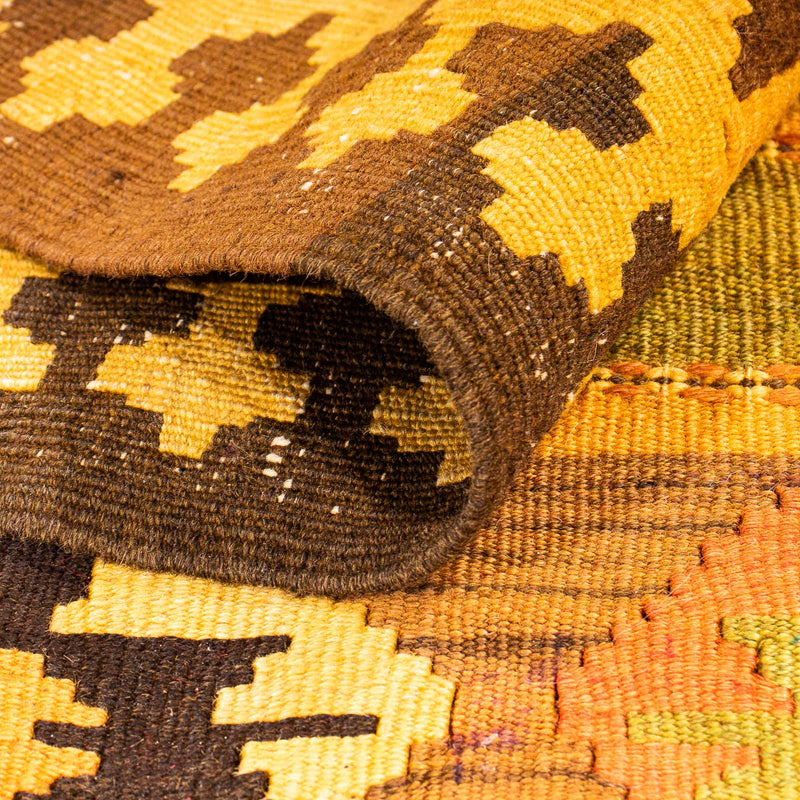 Runner Kelim Rug - Old - 355 x 160 cm - multicolored