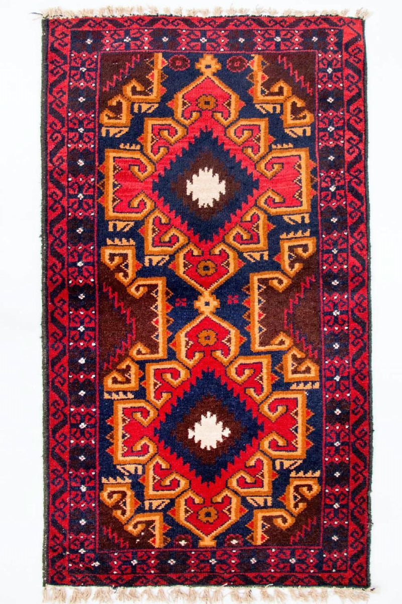 Belutsch Rug - 135 x 73 cm - multicolored
