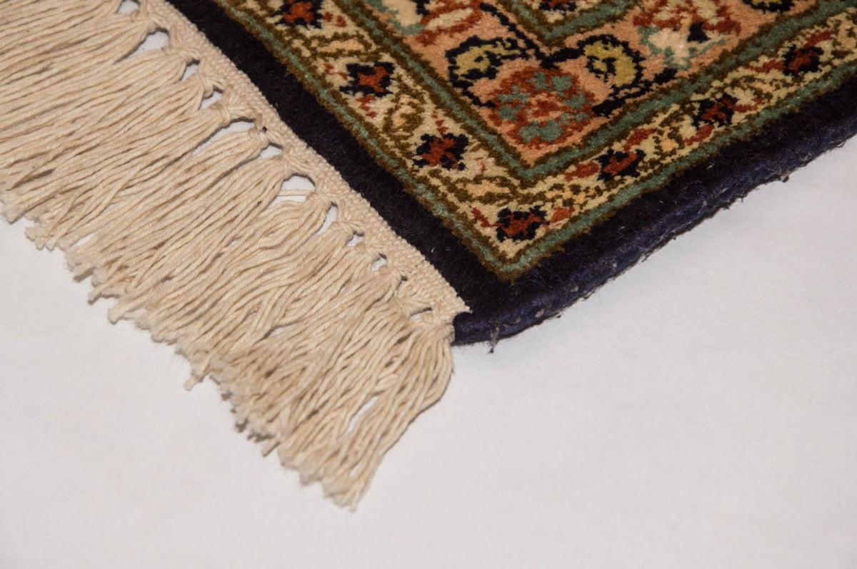 Silk Rug - Kashmir Silk - 285 x 183 cm - dark blue