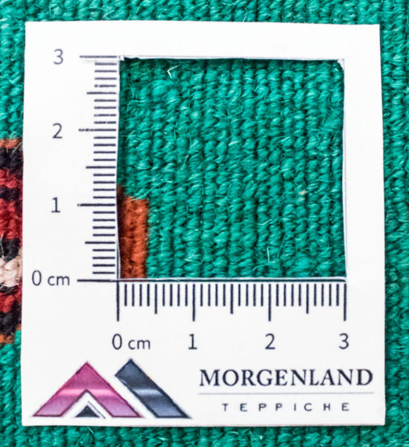 Turkaman Rug - 124 x 100 cm - turquoise