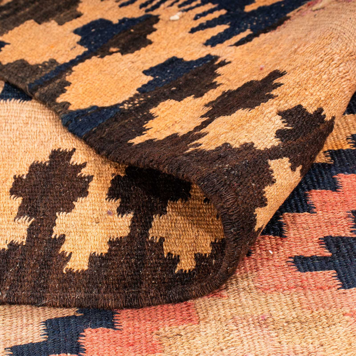 Runner Kelim Rug - Old - 330 x 145 cm - multicolored