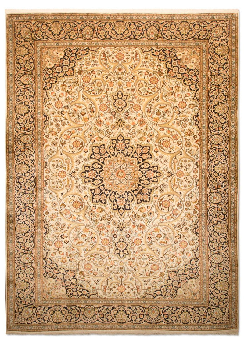 Silk Rug - Kashmir Silk - 342 x 234 cm - beige