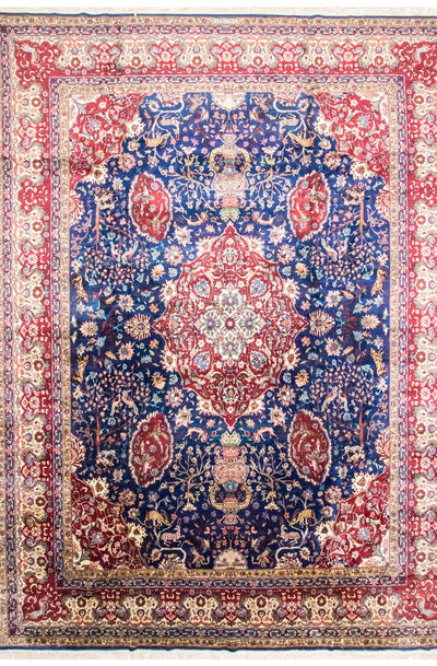 Tabriz Rug 344x457cm - Persian Rugs - blue