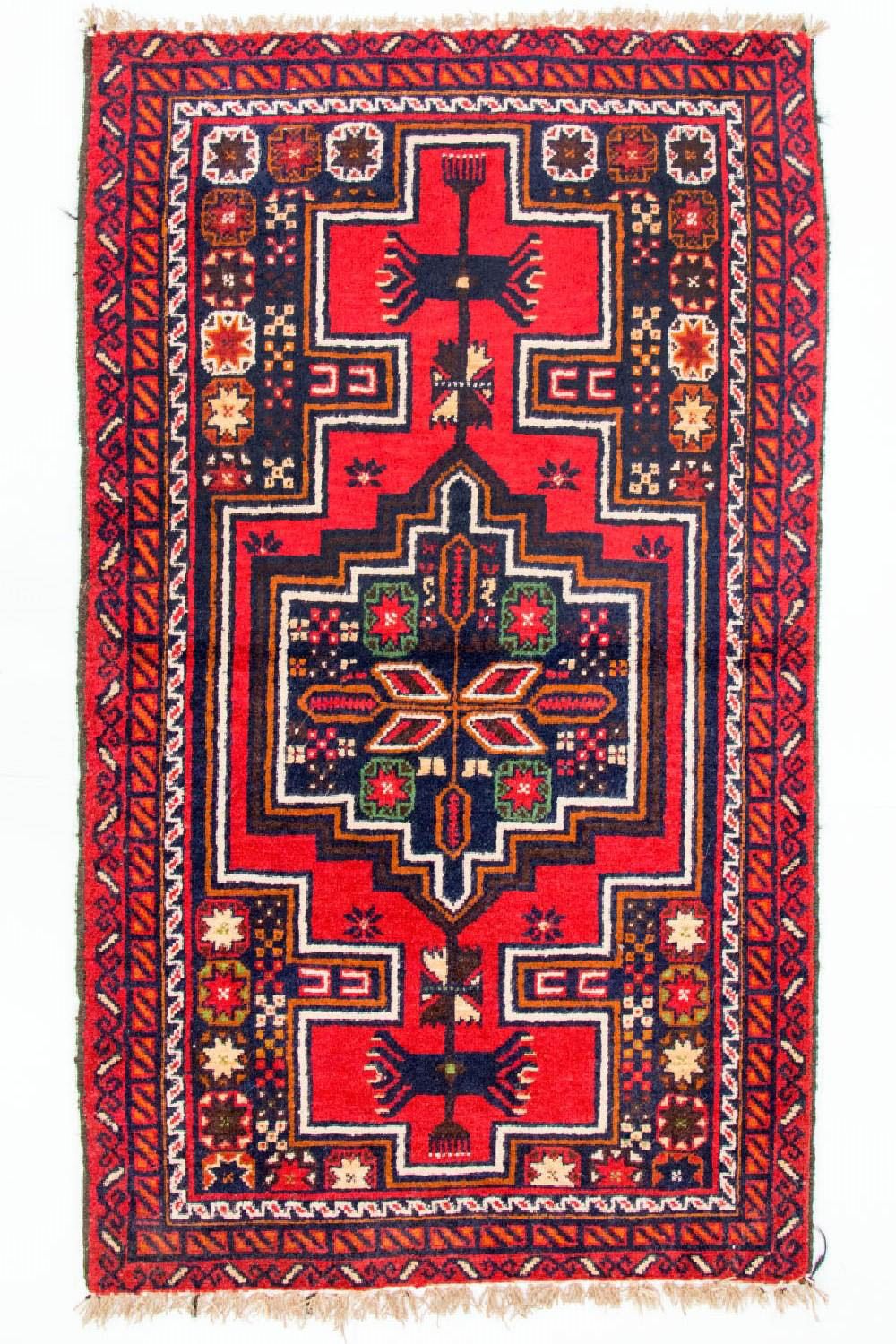 Belutsch Rug - 126 x 73 cm - red