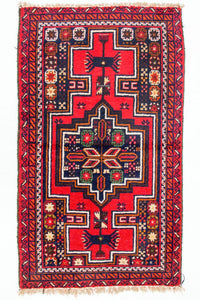 Belutsch Rug - 126 x 73 cm - red