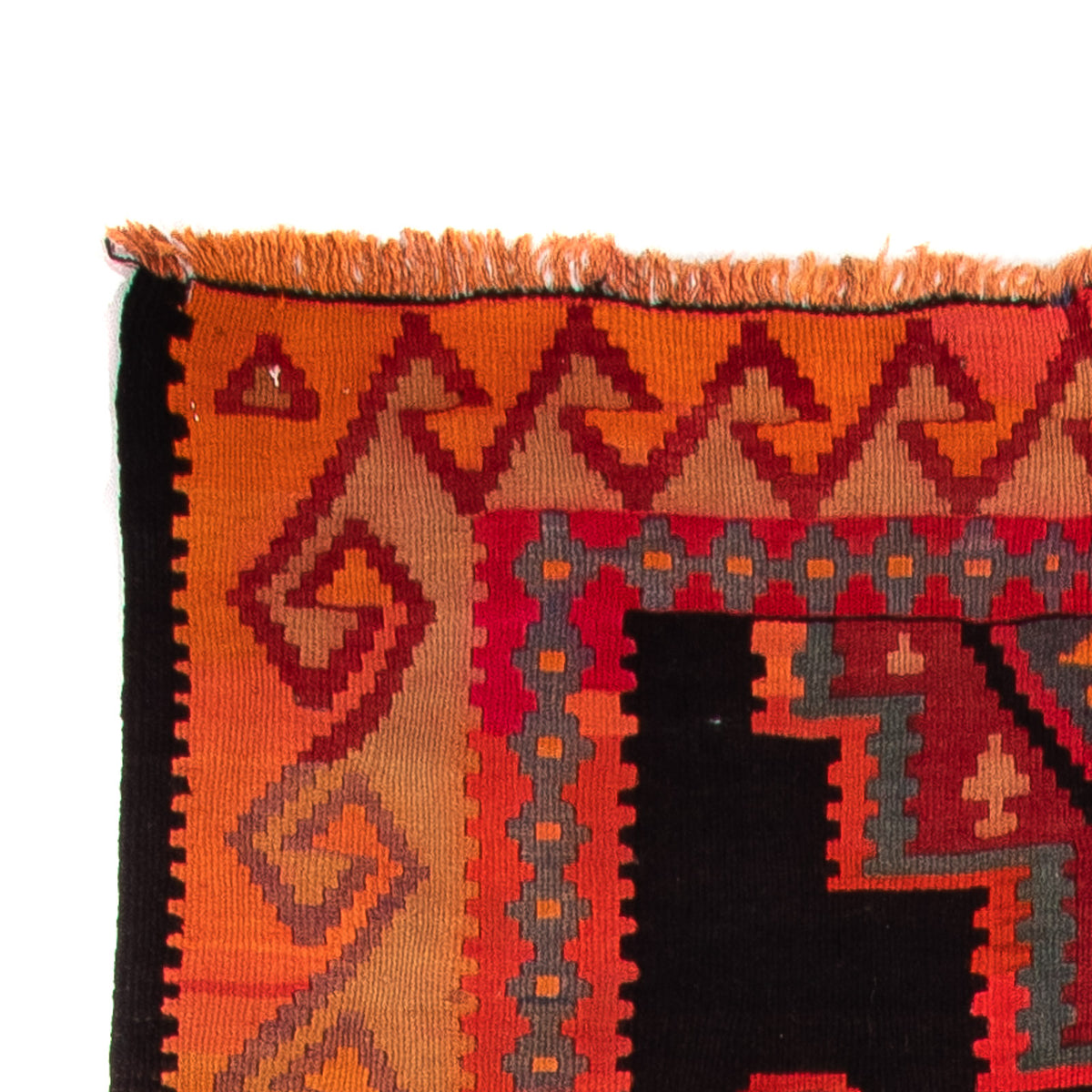 Runner Kelim Rug - Old - 325 x 140 cm - multicolored