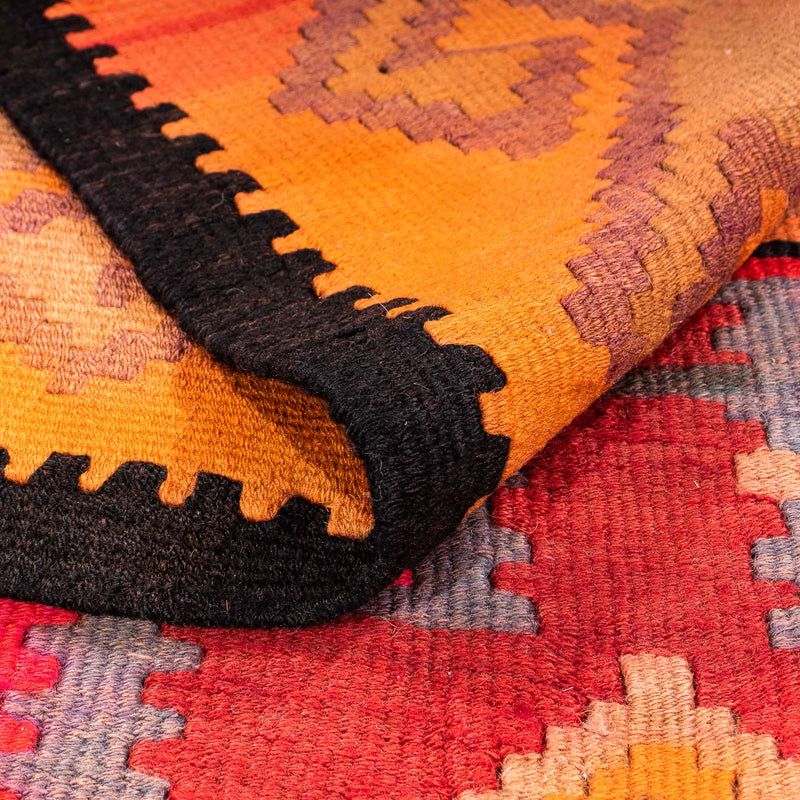 Runner Kelim Rug - Old - 325 x 140 cm - multicolored