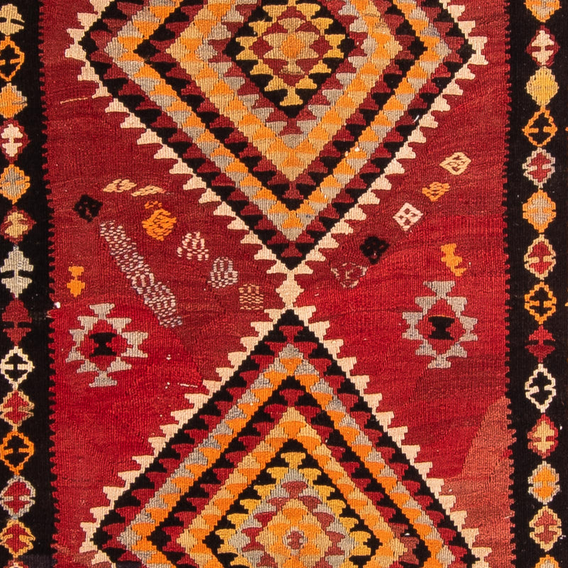 Runner Kelim Rug - Old - 320 x 125 cm - multicolored