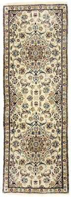 Runner Perser Rug - Nain - Royal - 254 x 88 cm - beige