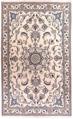 Perser Rug - Nain - 202 x 120 cm - beige
