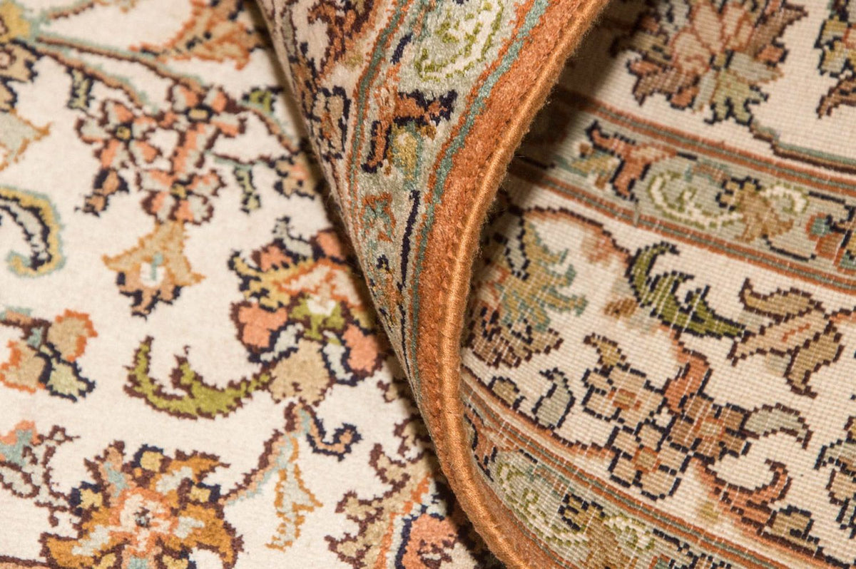 Silk Rug - Kashmir Silk - 157 x 90 cm - beige