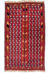 Belutsch Rug - 126 x 73 cm - red