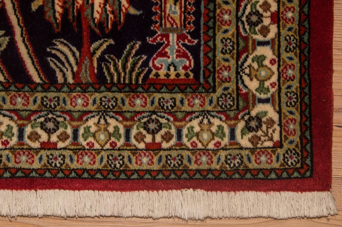 Perser Rug - Ghom - 108 x 82 cm - blue