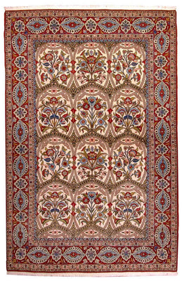 Perser Rug - Ghom - 215 x 141 cm - red