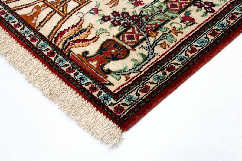 Silk Rug - Ghom Silk - Premium - 77 x 57 cm - beige