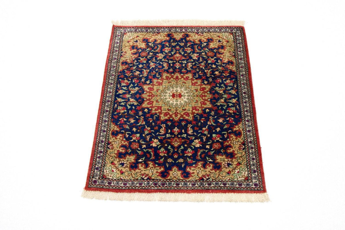 Silk Rug - Ghom Silk - Premium - 75 x 56 cm - blue