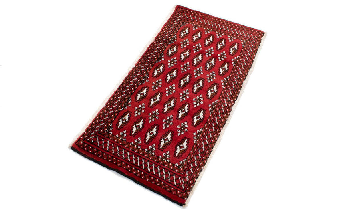 Runner Turkaman Rug - 100 x 50 cm - red