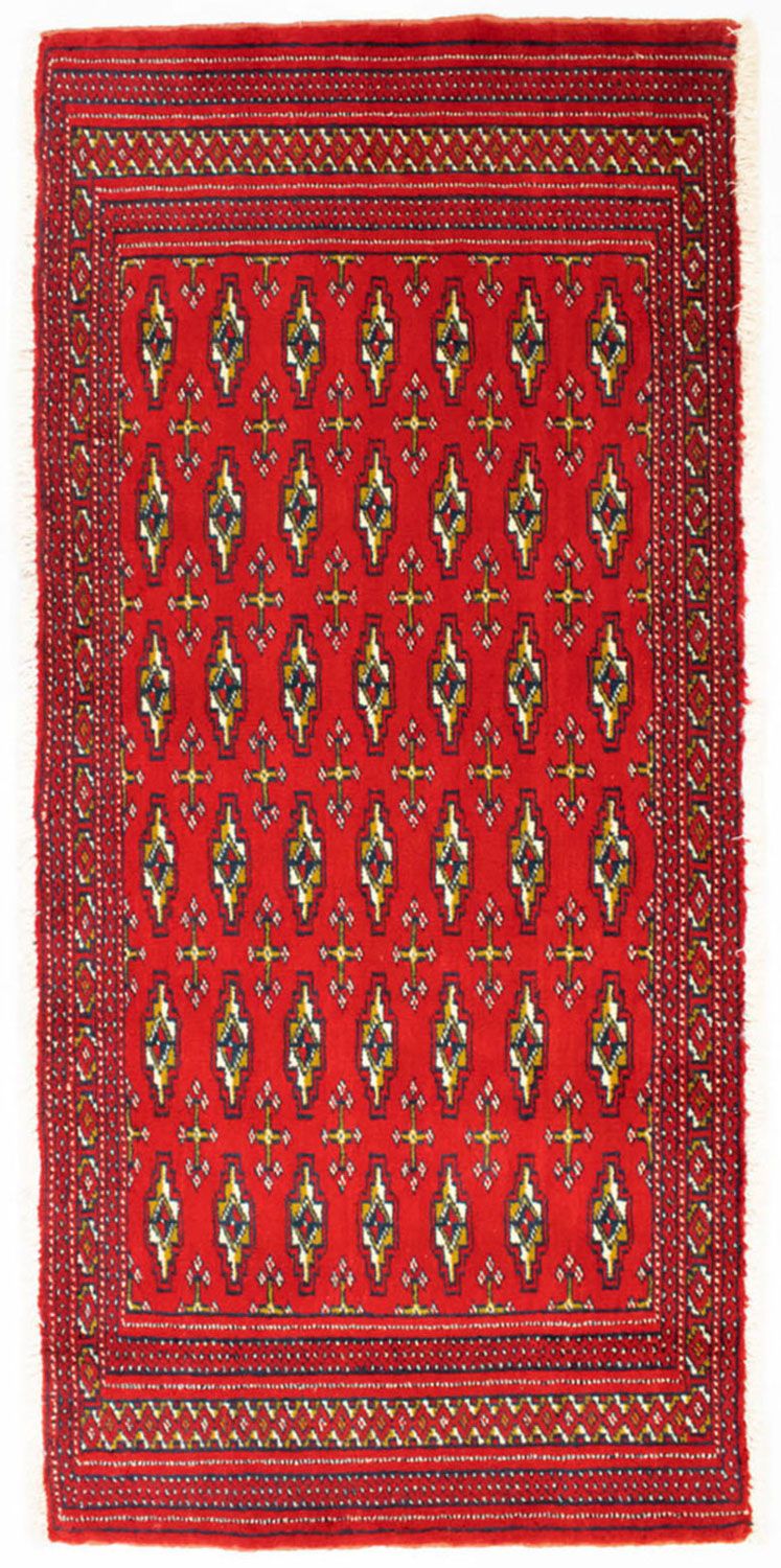 Runner Turkaman Rug - 100 x 50 cm - red