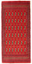 Runner Turkaman Rug - 100 x 50 cm - red