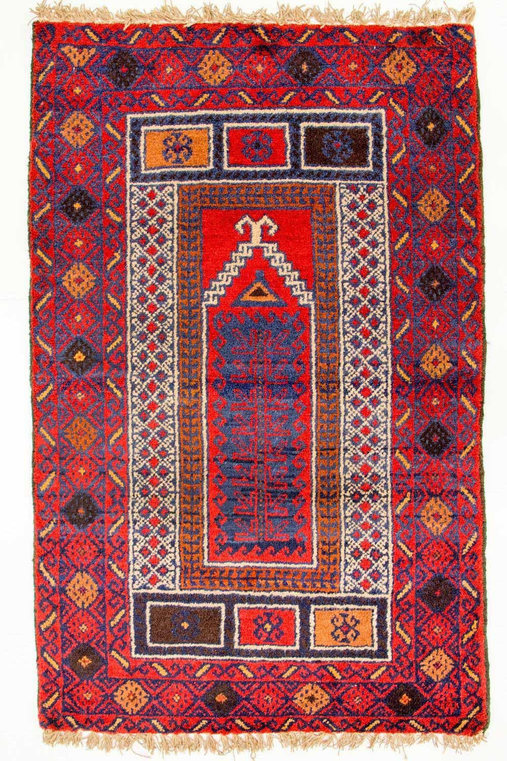 Belutsch Rug - 125 x 79 cm - red