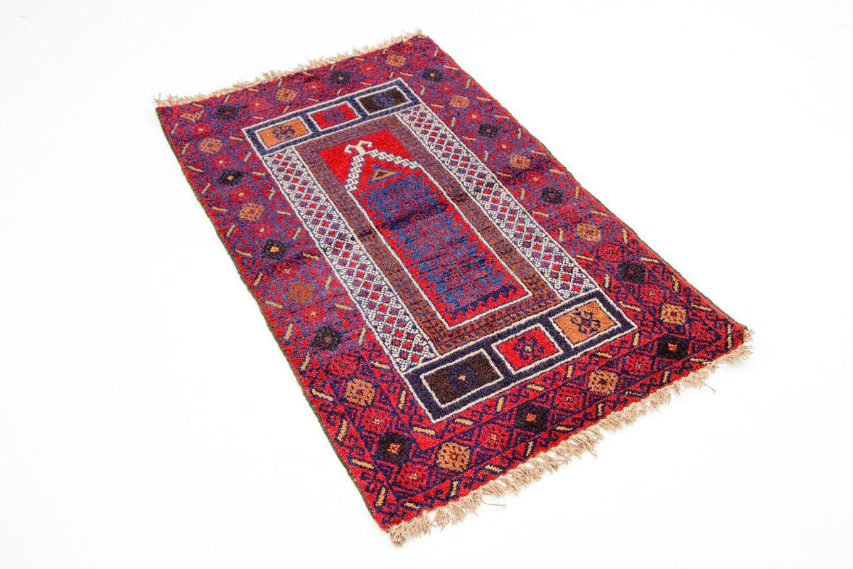 Belutsch Rug - 125 x 79 cm - red