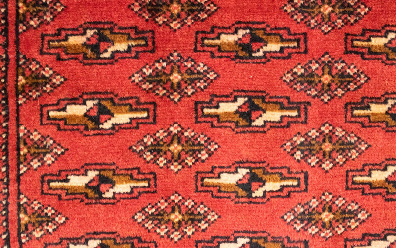 Runner Turkaman Rug - 100 x 50 cm - red