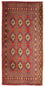 Runner Turkaman Rug - 100 x 50 cm - red