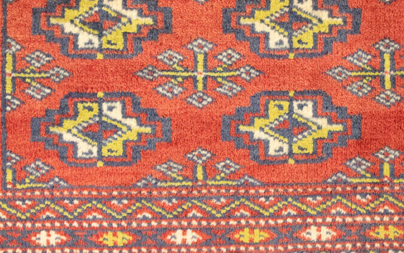 Runner Turkaman Rug - 100 x 50 cm - red