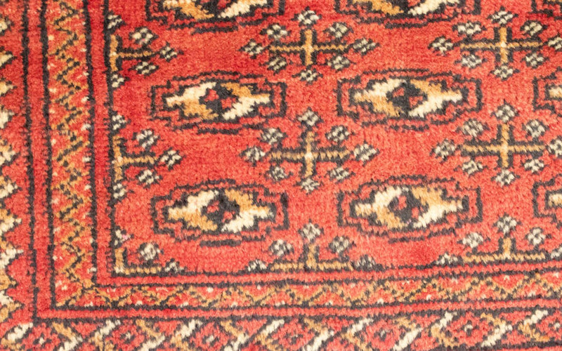 Runner Turkaman Rug - 100 x 50 cm - red