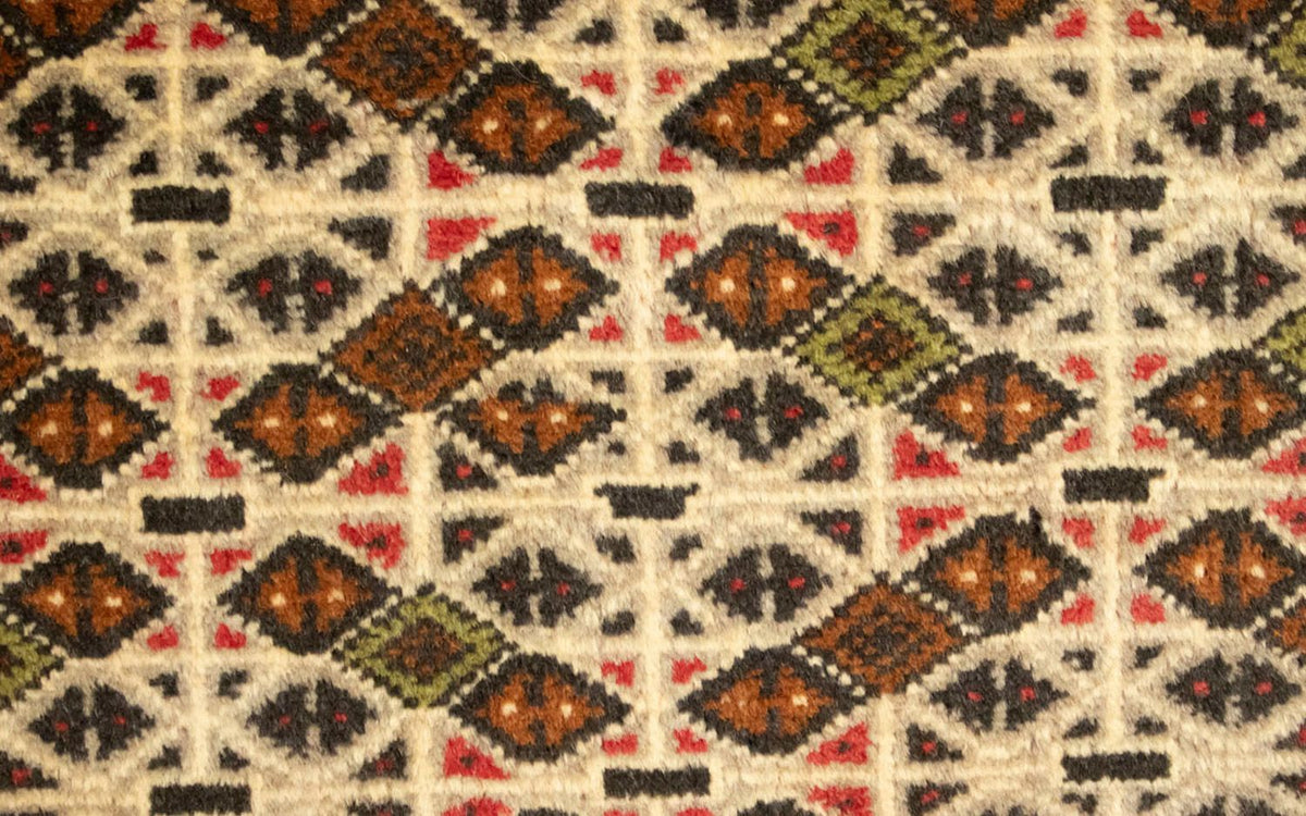 Runner Turkaman Rug - 100 x 50 cm - beige