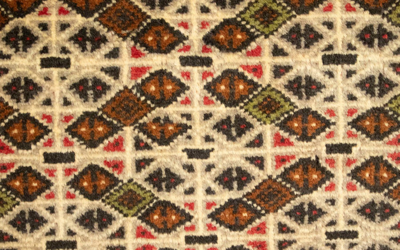 Runner Turkaman Rug - 100 x 50 cm - beige