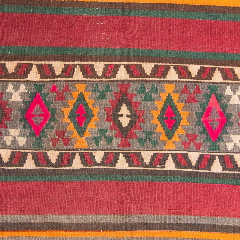 Runner Kelim Rug - Old - 400 x 142 cm - multicolored