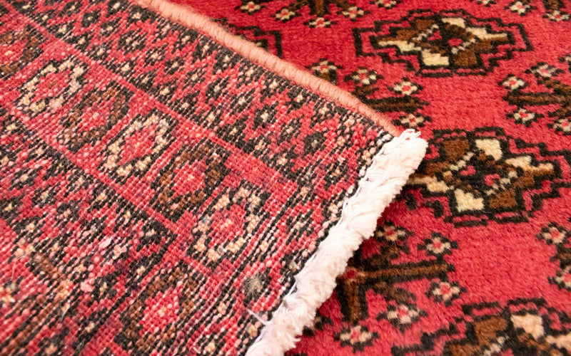 Runner Turkaman Rug - 100 x 50 cm - red