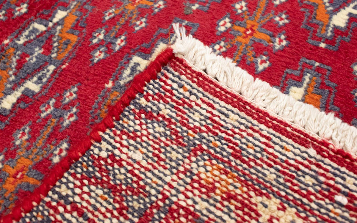 Runner Turkaman Rug - 100 x 50 cm - red