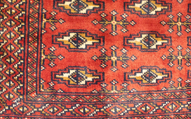 Runner Turkaman Rug - 100 x 50 cm - red