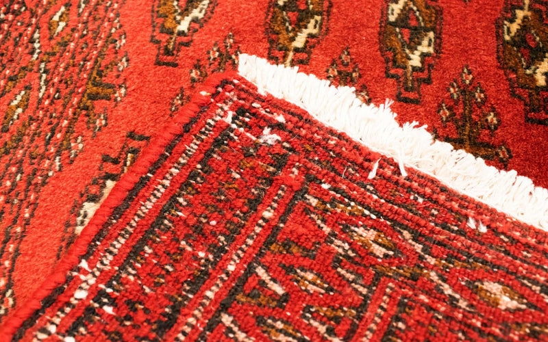 Runner Turkaman Rug - 100 x 50 cm - red