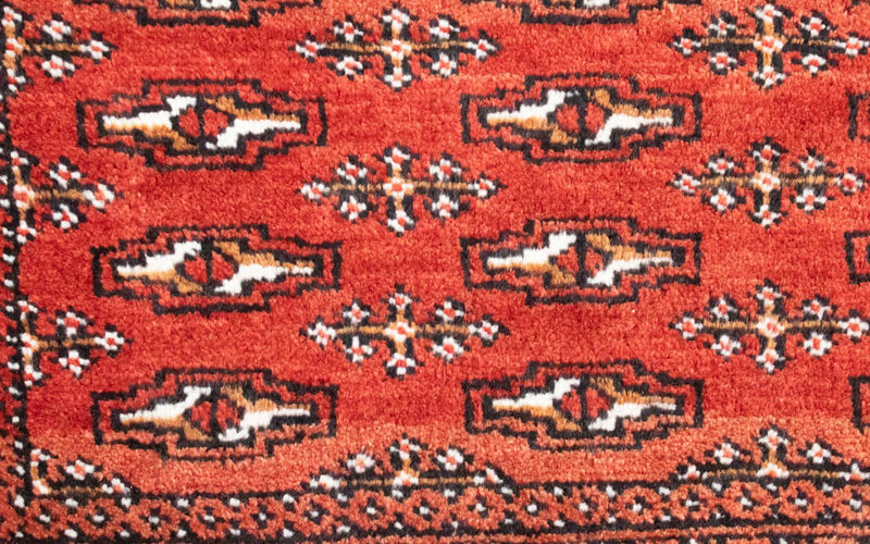 Runner Turkaman Rug - 100 x 50 cm - red